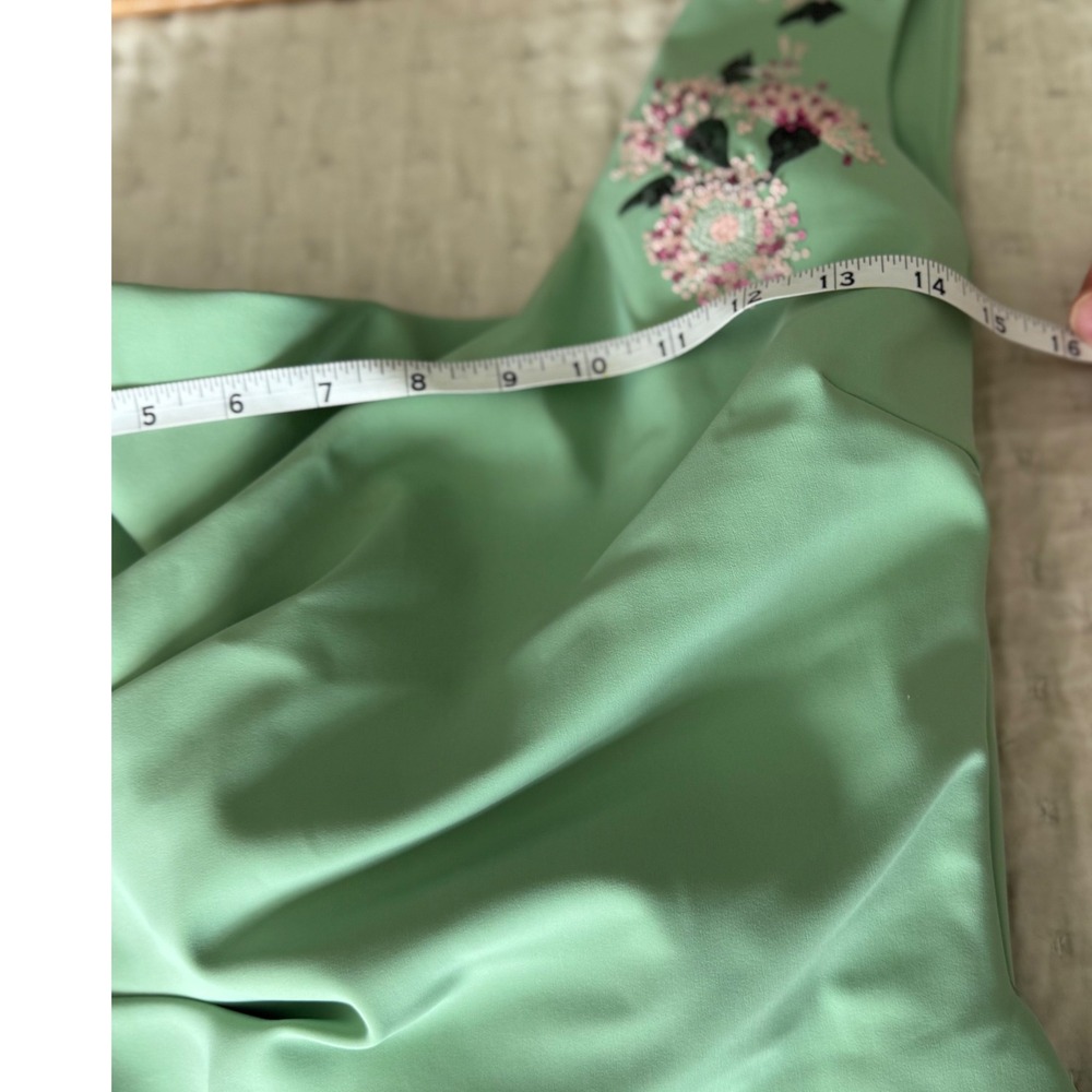 NWT Chiara Boni La Petite Robe One Shoulder Cocktail Dress Sequin Floral IT40/4 - Picture 10 of 16